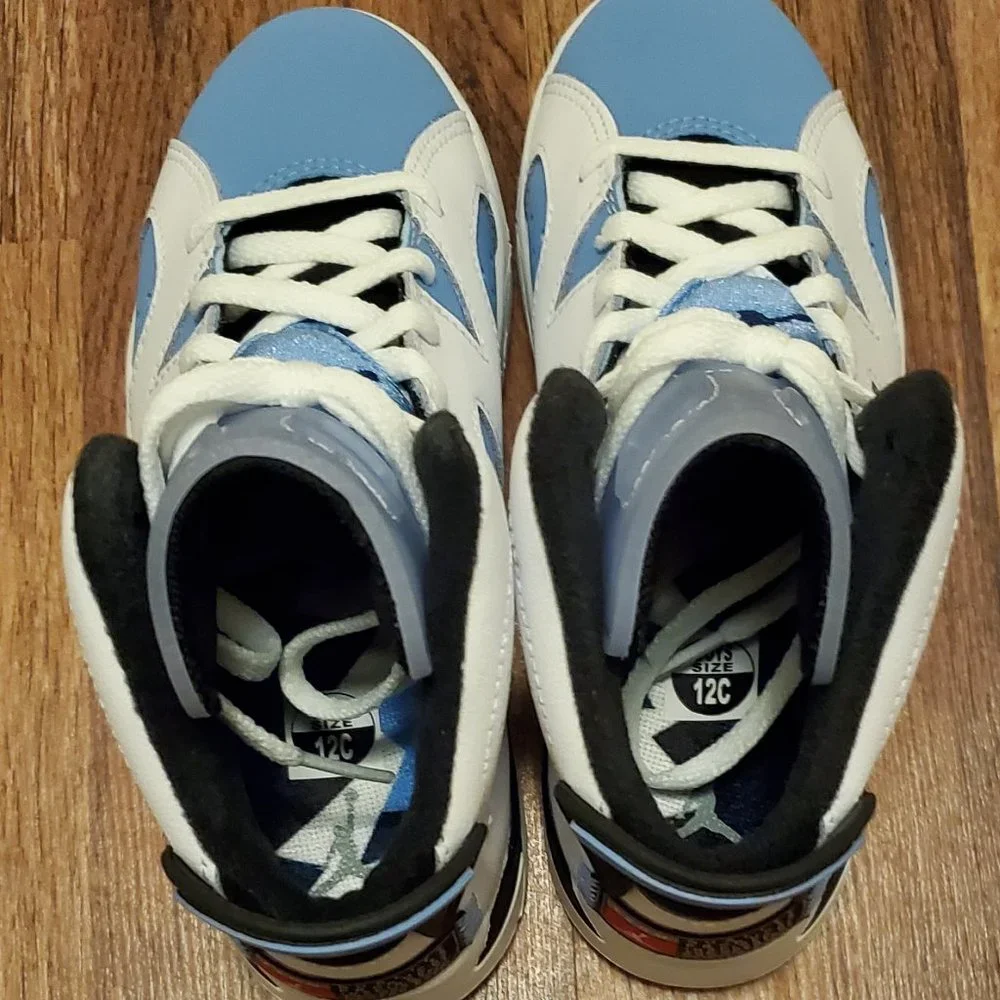 Air Jordan 6 Retro "UNC White" - 12C - Picture 3 of 11